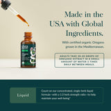Gaia Herbs Oregano Leaf Liquid Supplement dropper detail