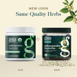 Gaia Herbs Organic Ashwagandha Gummies with fresh fruits
