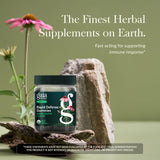 Gaia Herbs Organic Ginger Gummies side view showing ingredients