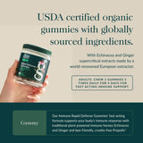 Gaia Herbs Organic Ginger Gummies with organic fruit juice concentrates