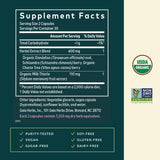 Gaia Herbs Period Cycle Support side view highlighting capsule