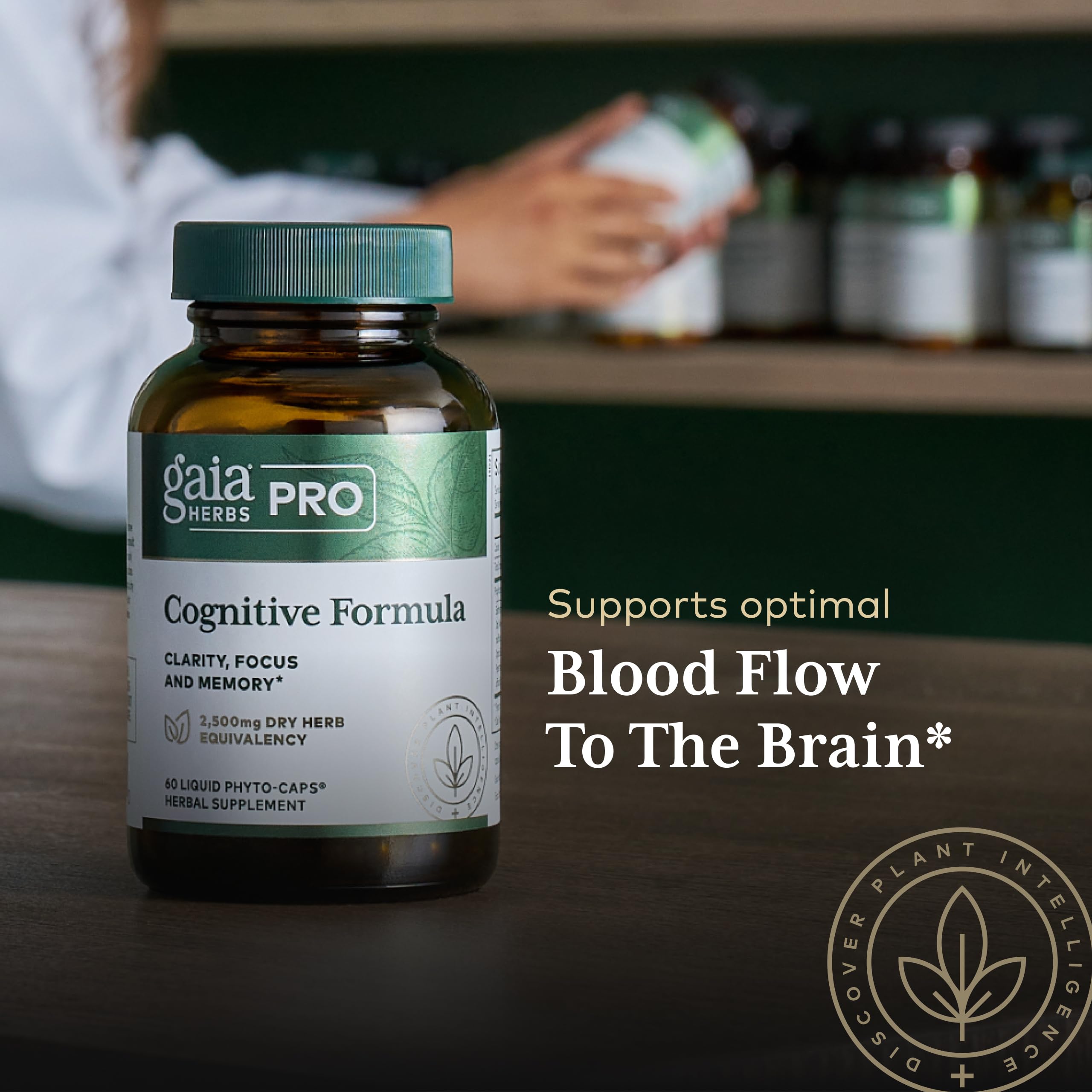 Gaia Herbs PRO Brain Health Support Supplement packaging