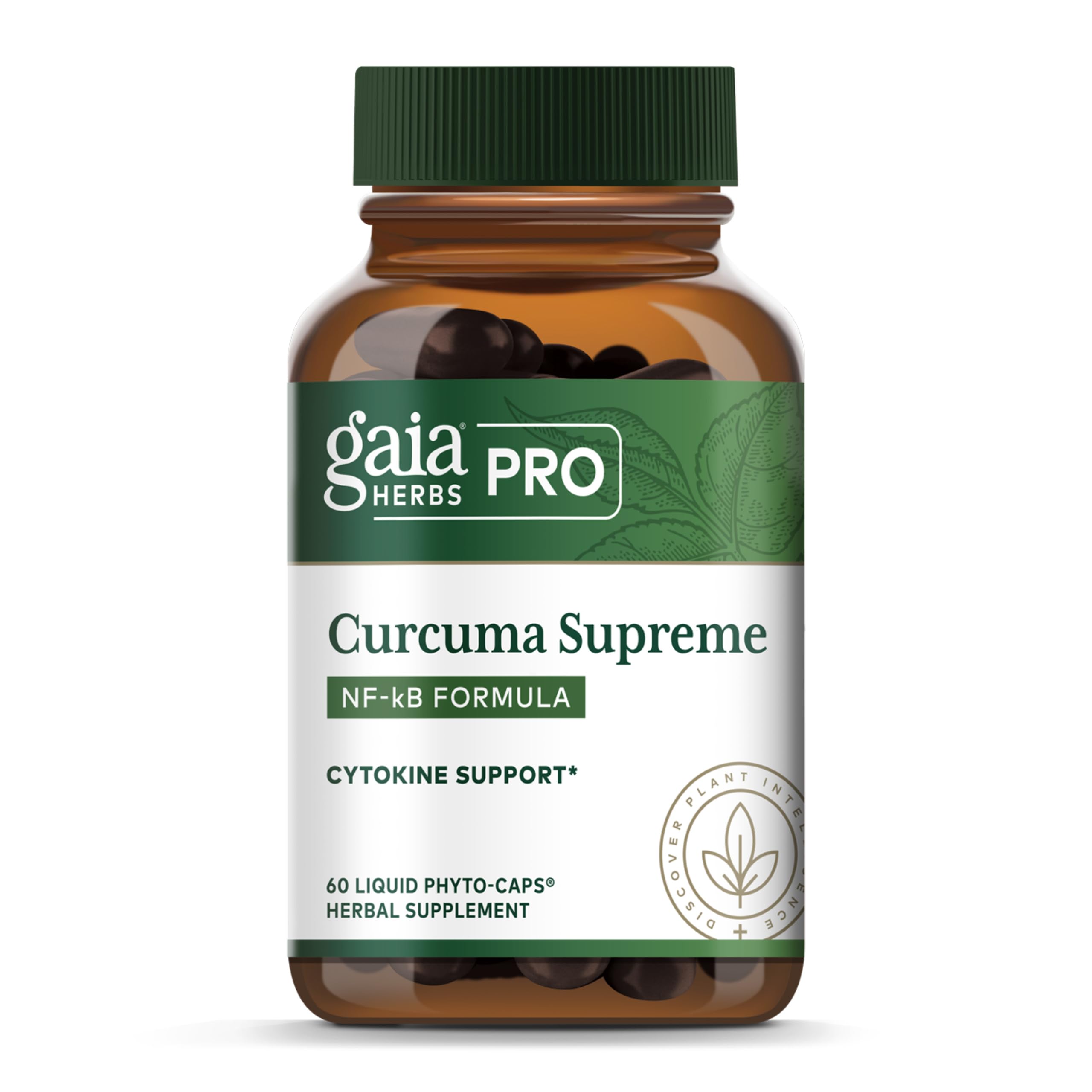 Gaia Herbs PRO Curcuma Turmeric Supplement bottle front view
