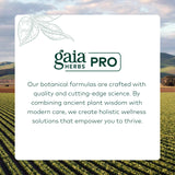 Gaia Herbs PRO Eleuthero capsules in a hand