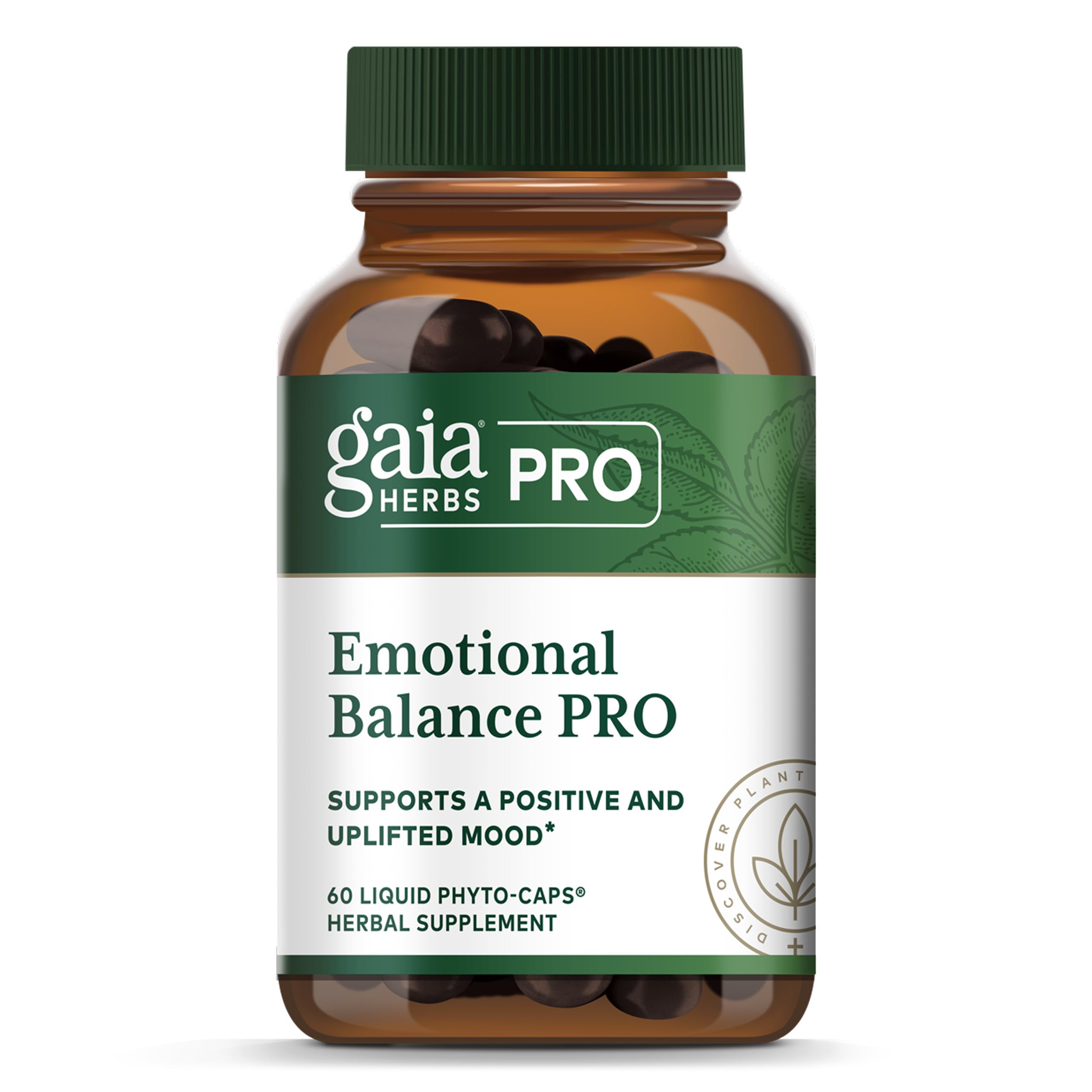 Gaia Herbs PRO Emotional Balance St. John's Wort supplement front view
