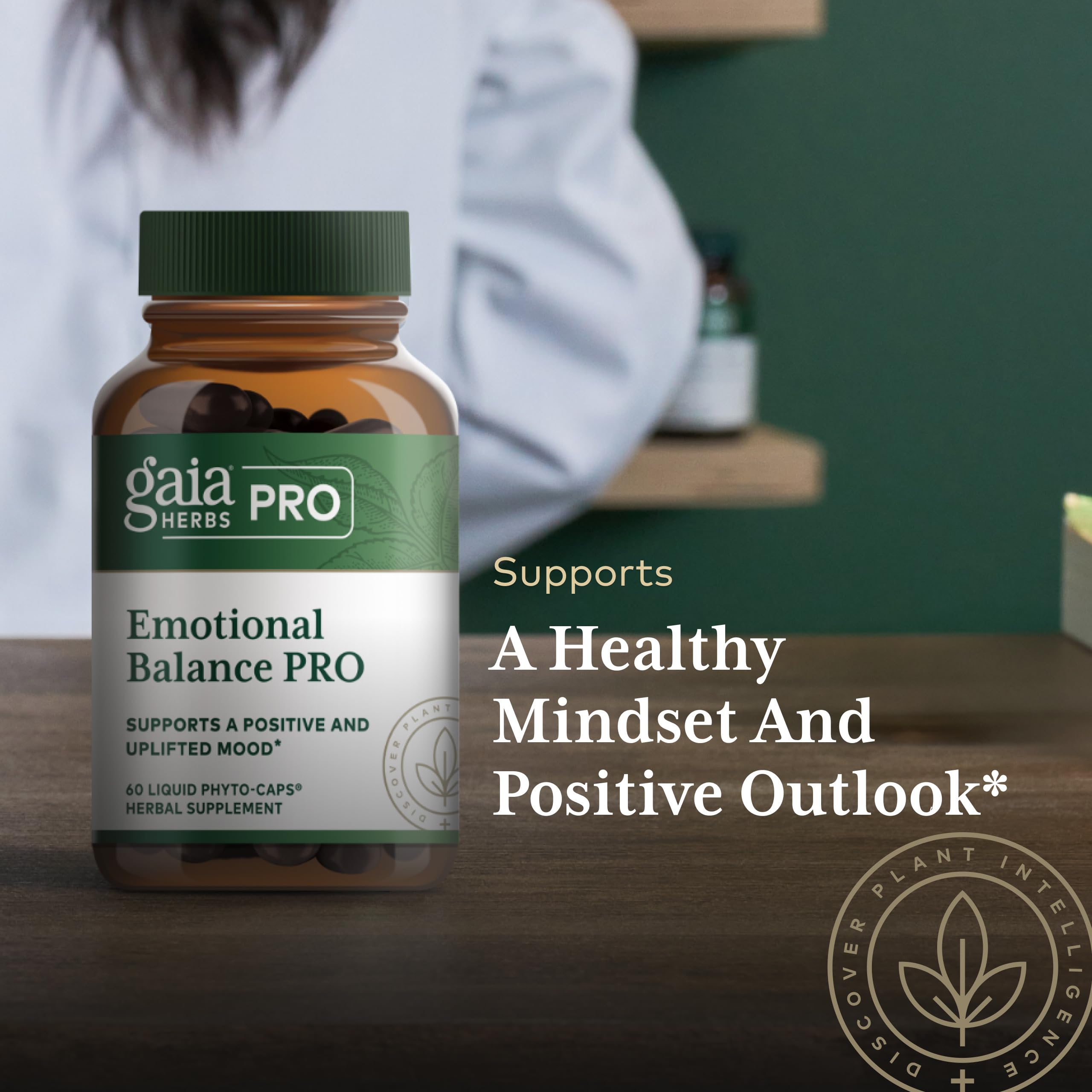 Gaia Herbs PRO Emotional Balance St. John's Wort supplement packaging