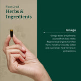 Gaia Herbs PRO Ginkgo Biloba supplement ingredients list