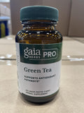Gaia Herbs PRO Green Tea Extract displayed with herbs