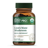 Gaia Herbs PRO Lion’s Mane Mushroom Supplement bottle front view