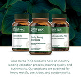 Gaia Herbs PRO product label with herbal ingredients
