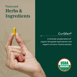 Gaia Herbs PRO Turmeric Fenugreek Complex side view