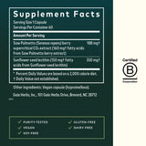 Gaia Herbs Saw Palmetto Supplement bottle with label