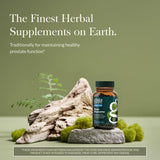 Gaia Herbs Saw Palmetto Supplement side view