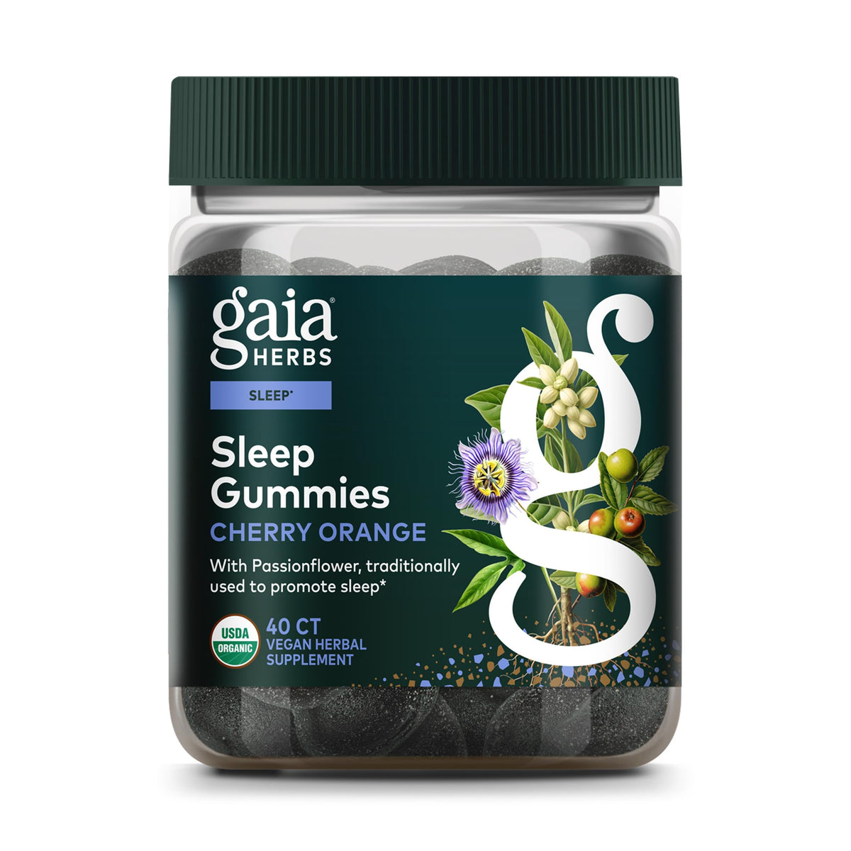 Gaia Herbs Sleep Gummies front view packaging