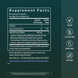 Gaia Herbs SleepThru bottle with label showing ingredients