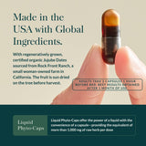 Gaia Herbs SleepThru ingredients list on the back of the bottle