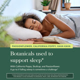 Gaia Herbs Sound Sleep Herbal Supplement 60 Capsules on a wooden table