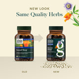 Gaia Herbs Sound Sleep Herbal Supplement bottle on a table