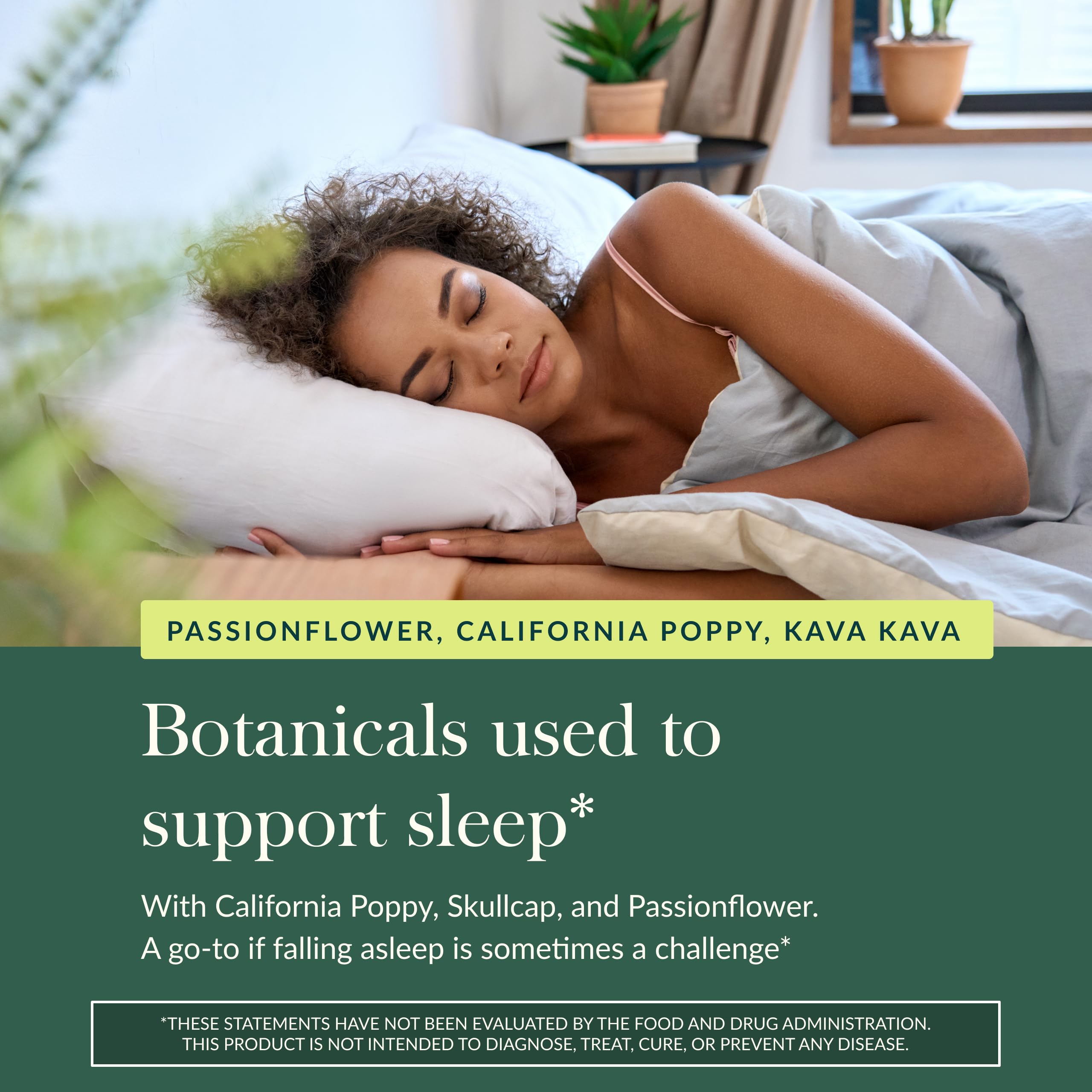 Gaia Herbs Sound Sleep Herbal Supplement capsules close-up
