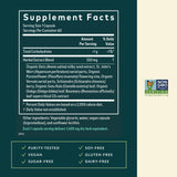 Gaia Herbs Steady Mind St. John's Wort supplement capsule close-up