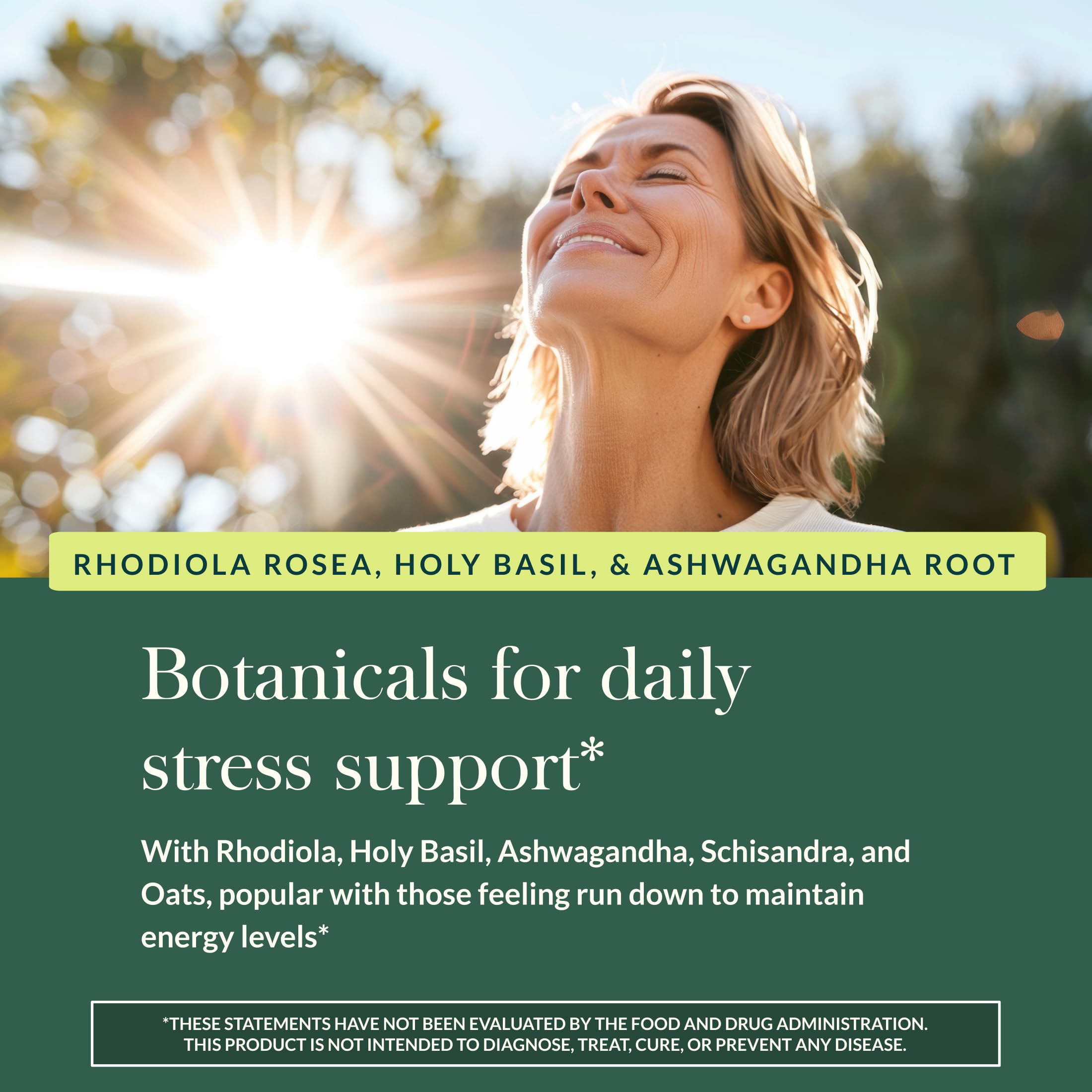 Gaia Herbs Stress Response Herbal Supplement ingredients list