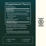 Gaia Herbs Turmeric Curcumin Extract 482mg Capsules bottle with label