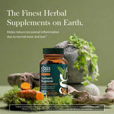 Gaia Herbs Turmeric Curcumin Extract 482mg Capsules side view