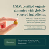 Gaia Herbs Turmeric Gummies with fresh turmeric root and lemon