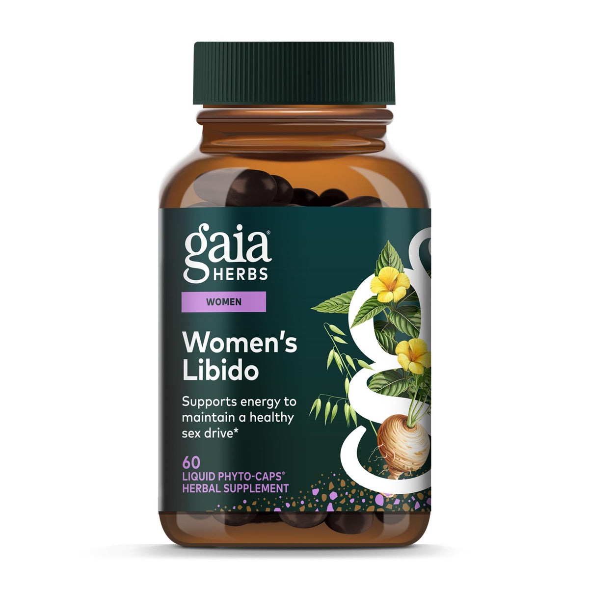 Gaia Herbs Women's Libido Support supplement front view