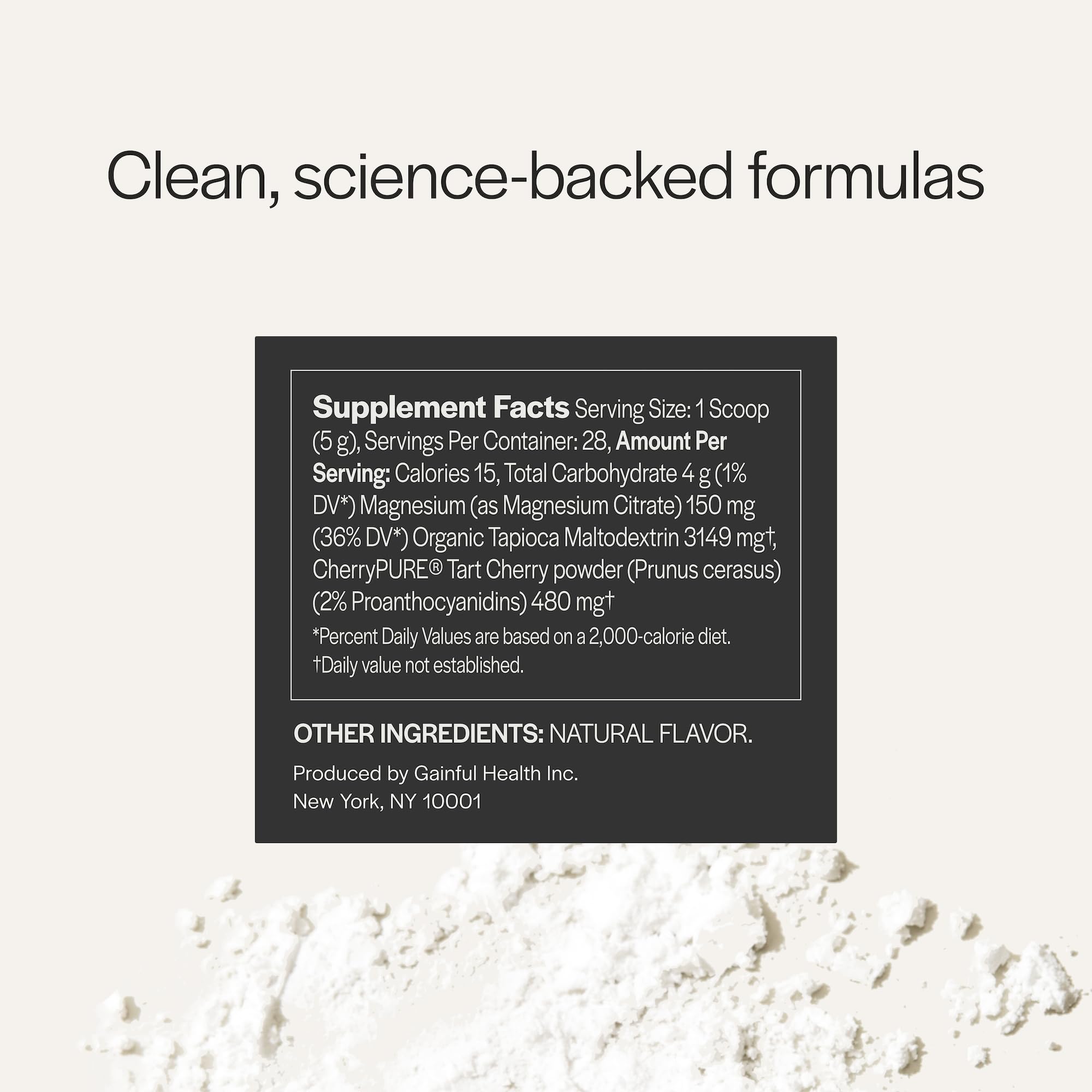 Gainful use Powder with workout gear in background