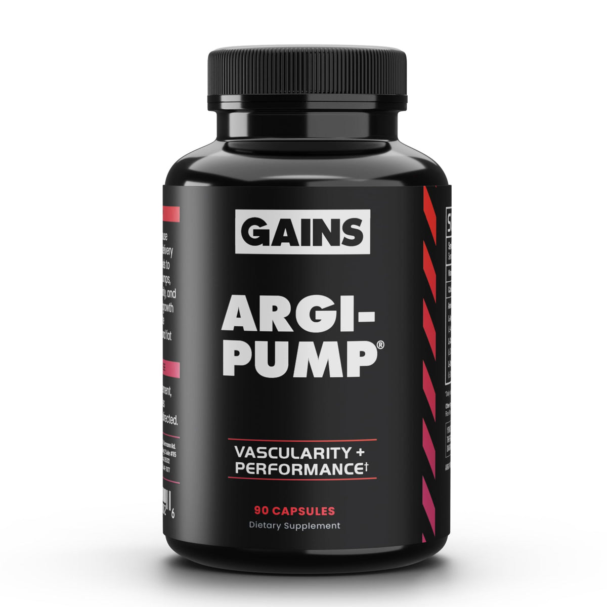 GAINS IN BULK Argi-Pump L-Arginine Supplement front view