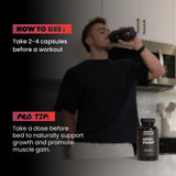 GAINS IN BULK Argi-Pump L-Arginine Supplement packaging