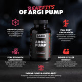GAINS IN BULK Argi-Pump L-Arginine Supplement side view