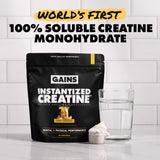 GAINS IN BULK Instantized Creatine 290g side view