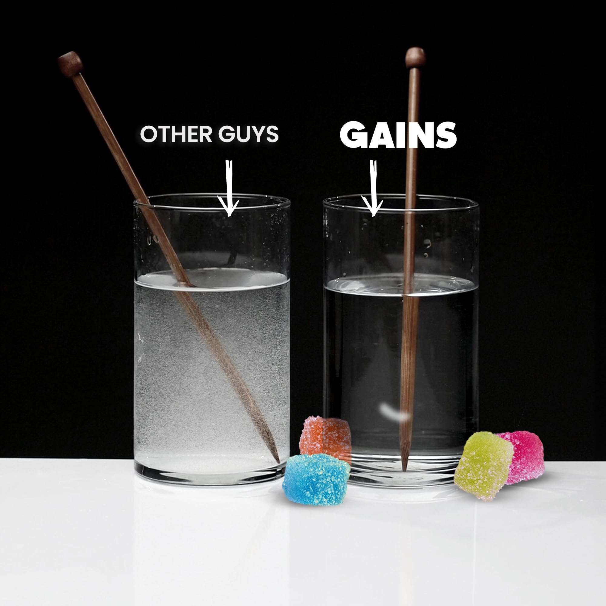 GAINS IN BULK Instantized Creatine Powder 235g mixed in water