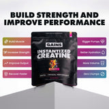 GAINS IN BULK Instantized Creatine Powder 235g packaging