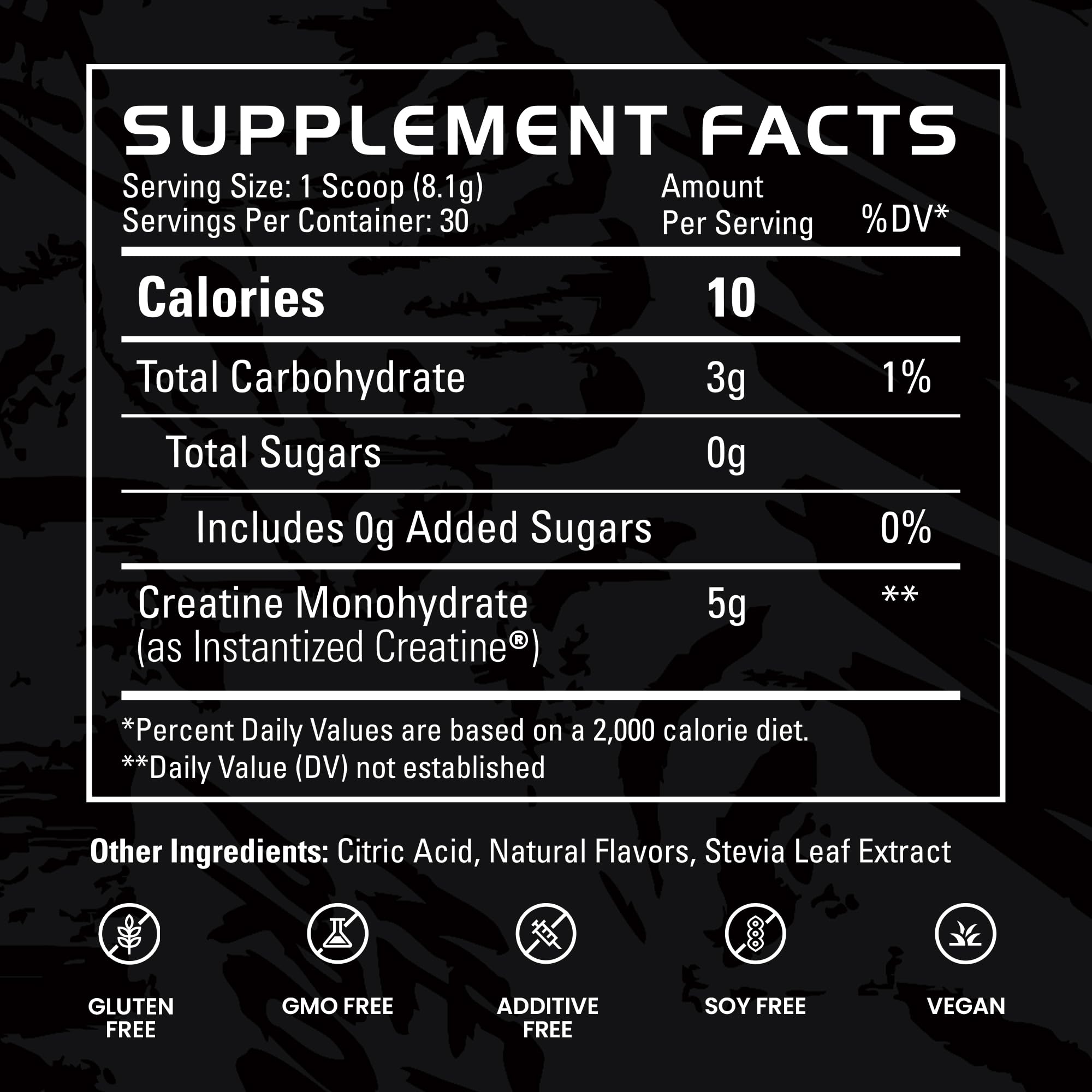 GAINS IN BULK Instantized Creatine Powder Certificate of Analysis