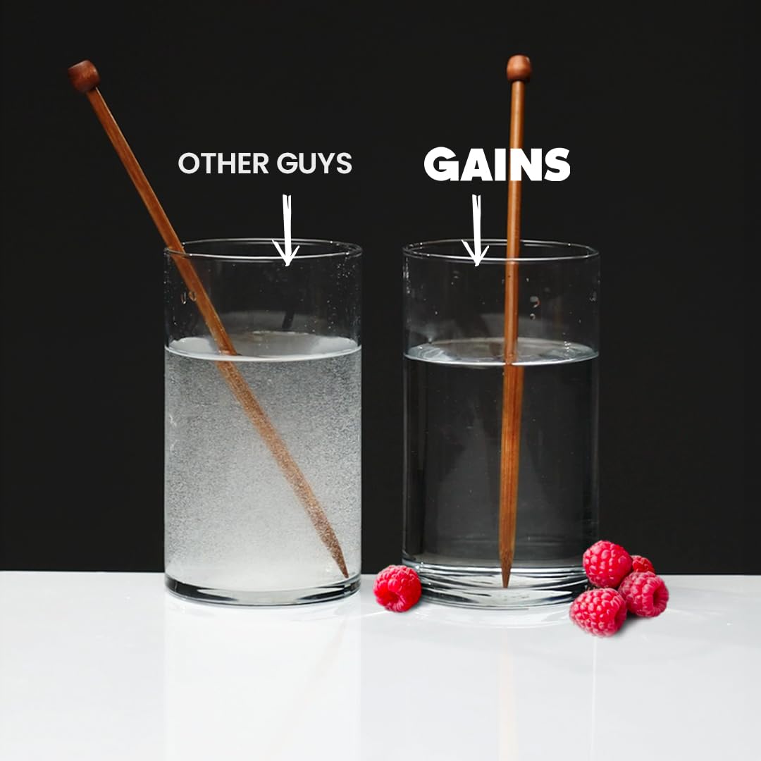 GAINS IN BULK Instantized Creatine Powder mixed in water