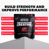GAINS IN BULK Instantized Creatine Powder packaging