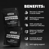 GAINS IN BULK L-Glutamine Powder 454g nutritional information