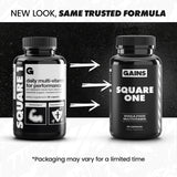 GAINS IN BULK Square 1 Multivitamin capsules side view