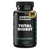 GAINS IN BULK Total daily Multi-Enzymes 90 Capsules front view