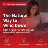 Gamma Light Therapy Revive Red Light Bulb in a bedroom setting