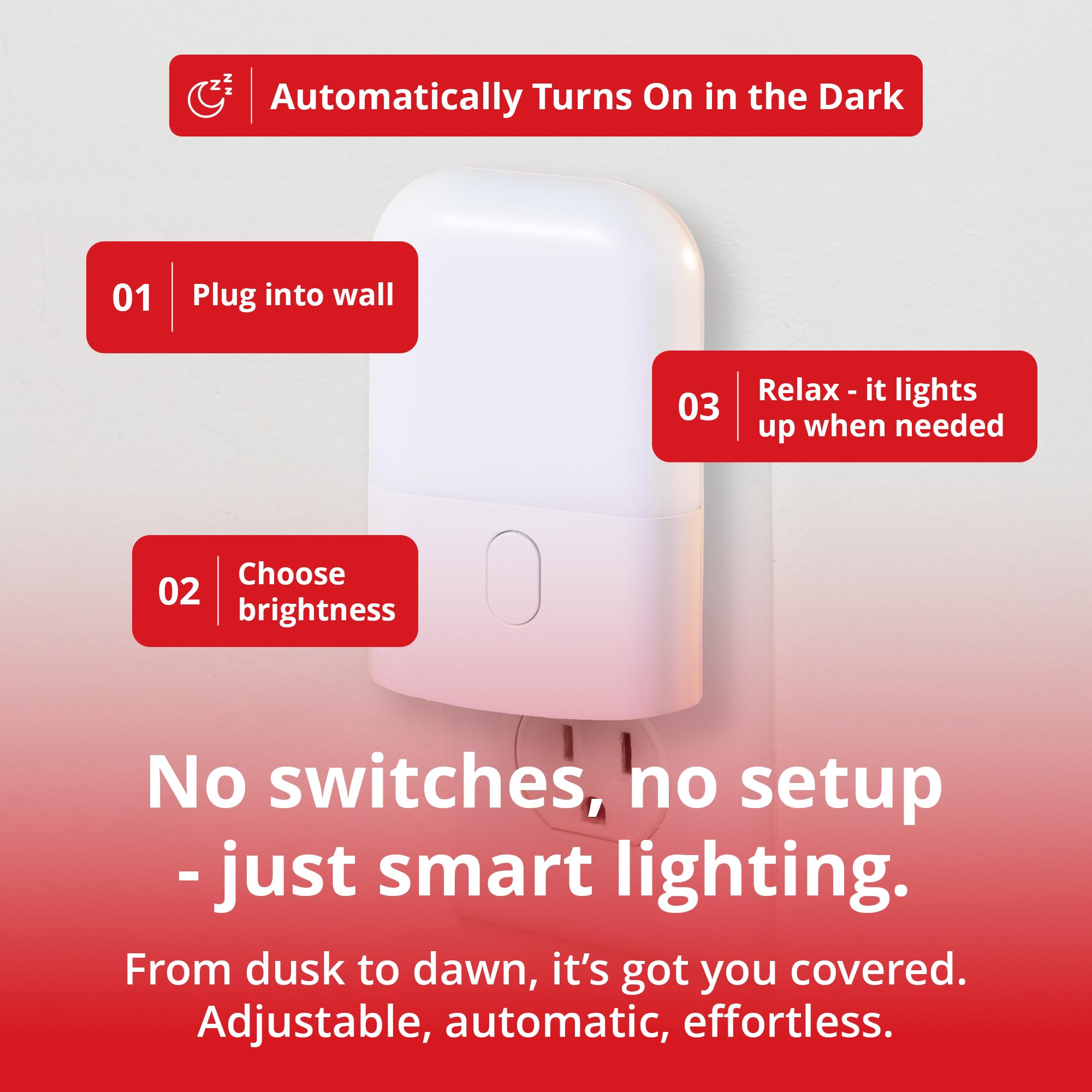 Gamma Red Night Light 670nm in hallway