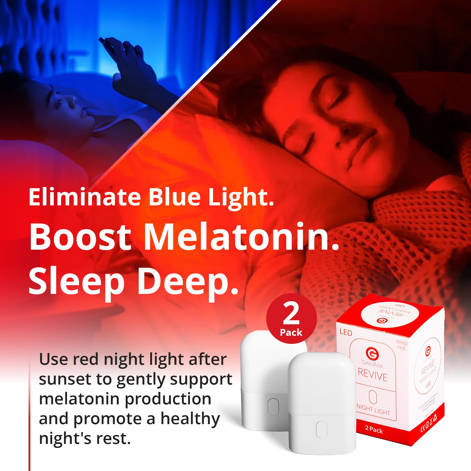 Gamma Red Night Light 670nm in nursery setting