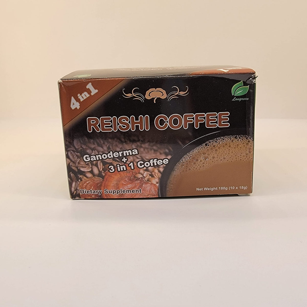 Ganoderma Reishi 4-IN-1 Coffee 222g front view packaging