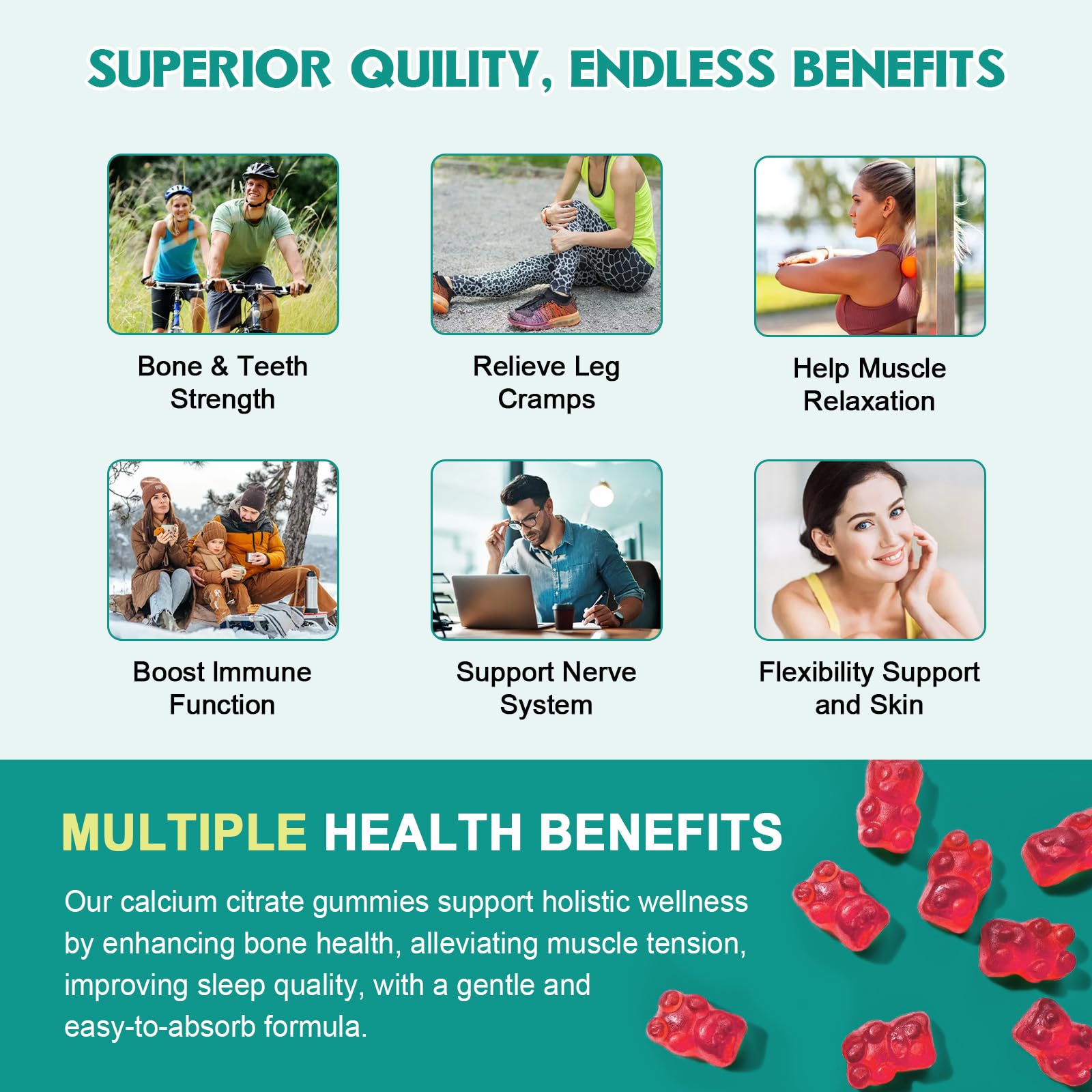 GAOLISHEN Calcium Citrate Gummies 1200mg ingredients list