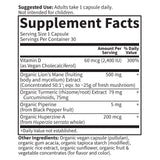 Garden of Life Brain Health Vegan Capsules opened bottle showing capsules