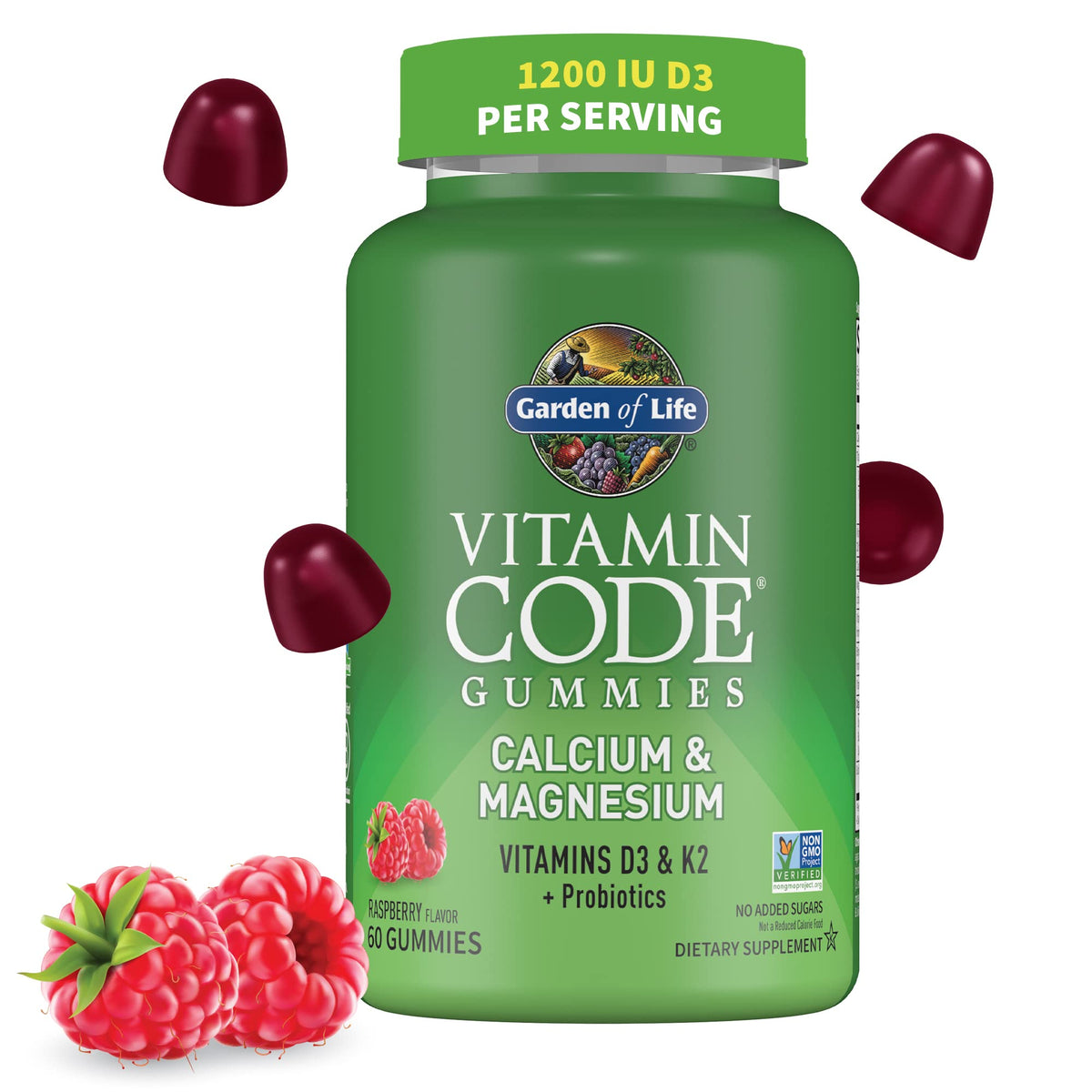 Garden of Life Calcium Magnesium Gummies 249g front view