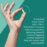 Garden of Life Calm Probiotic supplement side view with capsule